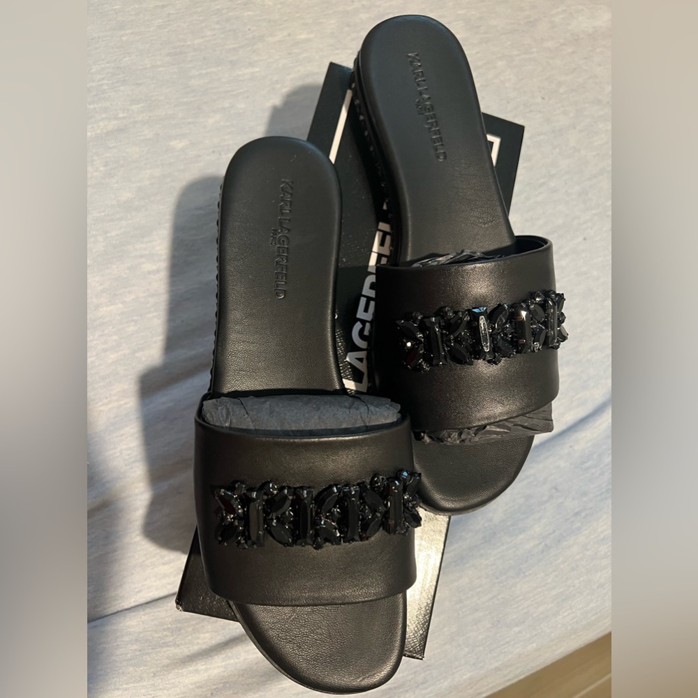 Karl Lagerfeld black sandals